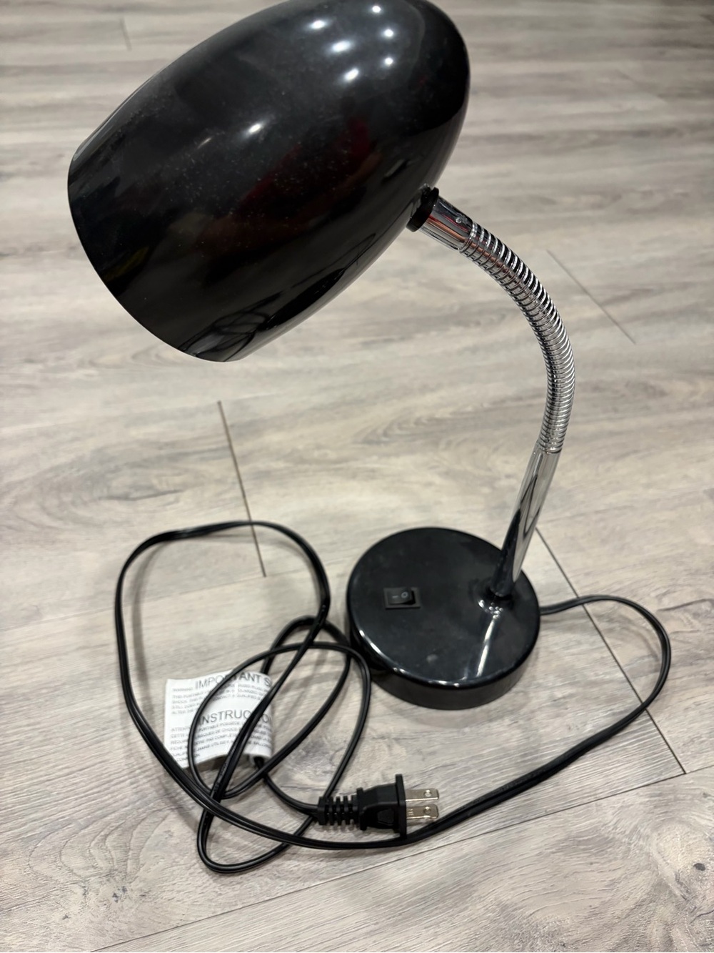 Black Gooseneck Desk Lamp - Modern Home Accent